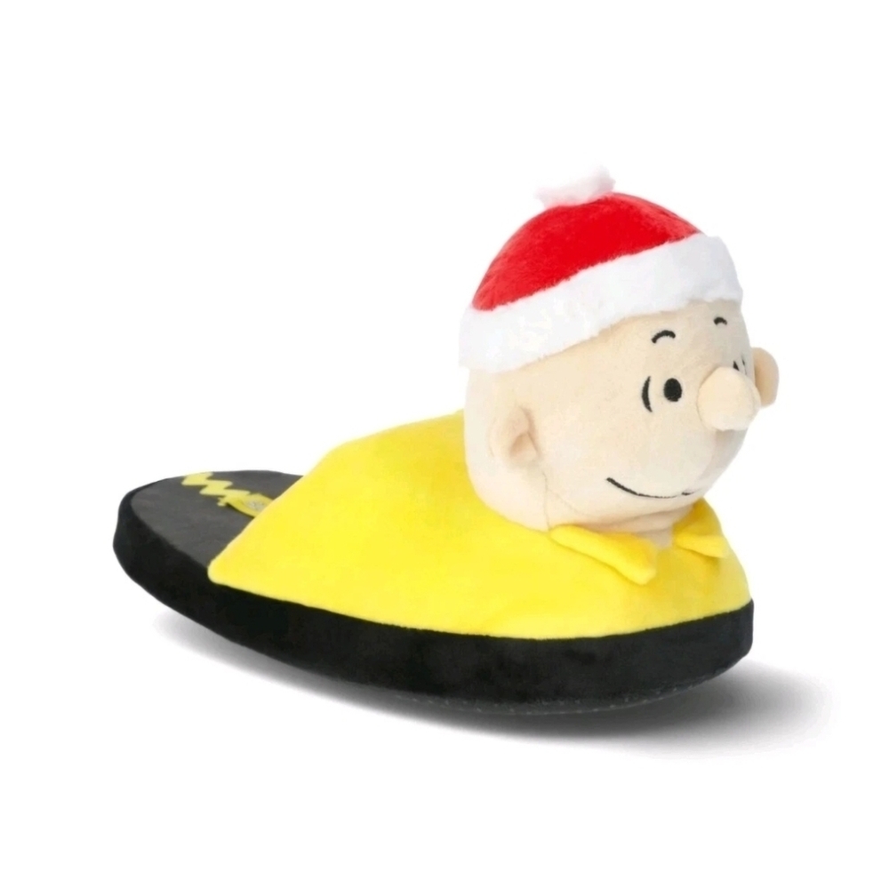 Peanuts Family Christmas Character 3D Scuff Slippers Men’s Size 9/10
